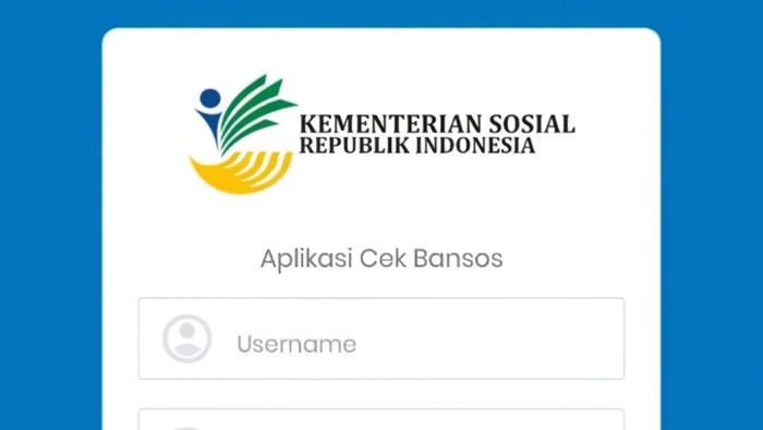 Aplikasi Cek Bansos Kemensos.