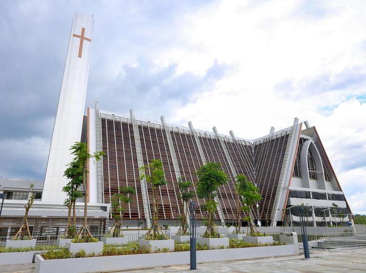 Potret Terbaru Gereja Katolik di IKN yang Akhirnya Rampung