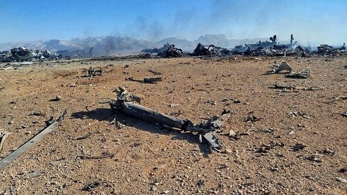 IRAN - APRIL 05: (----EDITORIAL USE ONLY - MANDATORY CREDIT - 'THE ISLAMIC REVOLUTIONARY GUARD CORPS / HANDOUT' - NO MARKETING NO ADVERTISING CAMPAIGNS - DISTRIBUTED AS A SERVICE TO CLIENTS----) A view of wreckage and remains of the downed F-15 fighter jet is seen in Iran on April 05, 2026. Colonel Ibrahim Zulfiqari, spokesperson for the Khatam al-Anbiya Central Headquarters stated regarding the U.S. operation to locate the missing co-pilot of the downed F-15 fighter jet: 'The attempt to rescue the pilot has failed.' (Photo by Islamic Revolutionary Guard Corps/Anadolu via Getty Images)