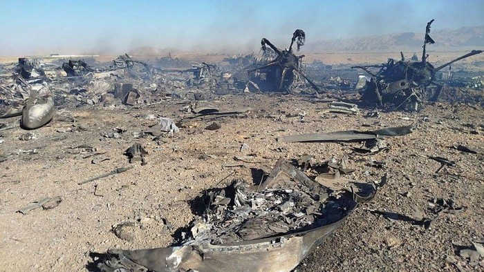 IRAN - APRIL 05: (----EDITORIAL USE ONLY - MANDATORY CREDIT - 'THE ISLAMIC REVOLUTIONARY GUARD CORPS / HANDOUT' - NO MARKETING NO ADVERTISING CAMPAIGNS - DISTRIBUTED AS A SERVICE TO CLIENTS----) A view of wreckage and remains of the downed F-15 fighter jet is seen in Iran on April 05, 2026. Colonel Ibrahim Zulfiqari, spokesperson for the Khatam al-Anbiya Central Headquarters stated regarding the U.S. operation to locate the missing co-pilot of the downed F-15 fighter jet: 'The attempt to rescue the pilot has failed.' (Photo by Islamic Revolutionary Guard Corps/Anadolu via Getty Images)