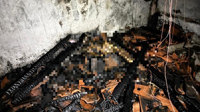 Jasad WN Jerman saat ditemukan di Pesisir Barat
