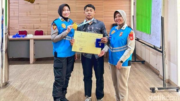 Muhammad Rizqi Maulana saat mengikuti seleksi Polri 2026 Muhammad Rizqi Maulana saat mengikuti seleksi Polri 2026