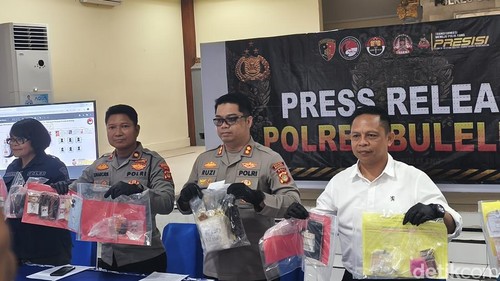 Polisi merilis pengungkapan kasus narkoba di wilayah hukum Polres Buleleng, Senin (6/4/2026).