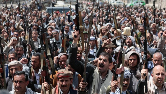 Kelompok Houthi di Yaman (Foto: REUTERS/Khaled Abdullah)