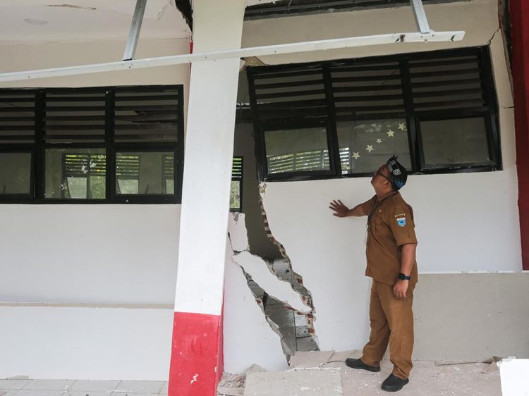 Pergerakan Tanah Rusak Ruang Kelas, Aktivitas Belajar Terganggu