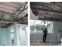 Plafon RSUD Sobirin Muara Beliti Ambruk Akibat Diterjang Angin Kencang