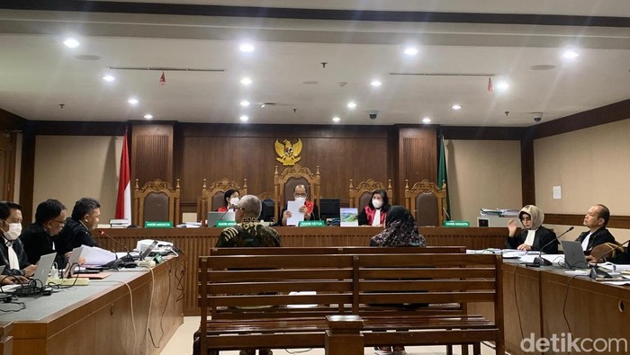Sidang kasus dugaan korupsi LNG. (Mulia/detikcom)