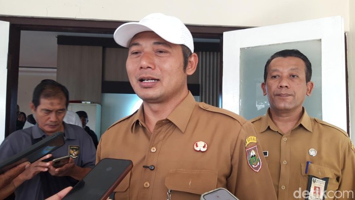 Bupati Boyolali, Agus Irawan, saat menghadiri halal bi halal Koni Boyolali, Selasa (7/4/2026).