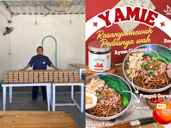 Ex banker sukses jualan mie ayam.
