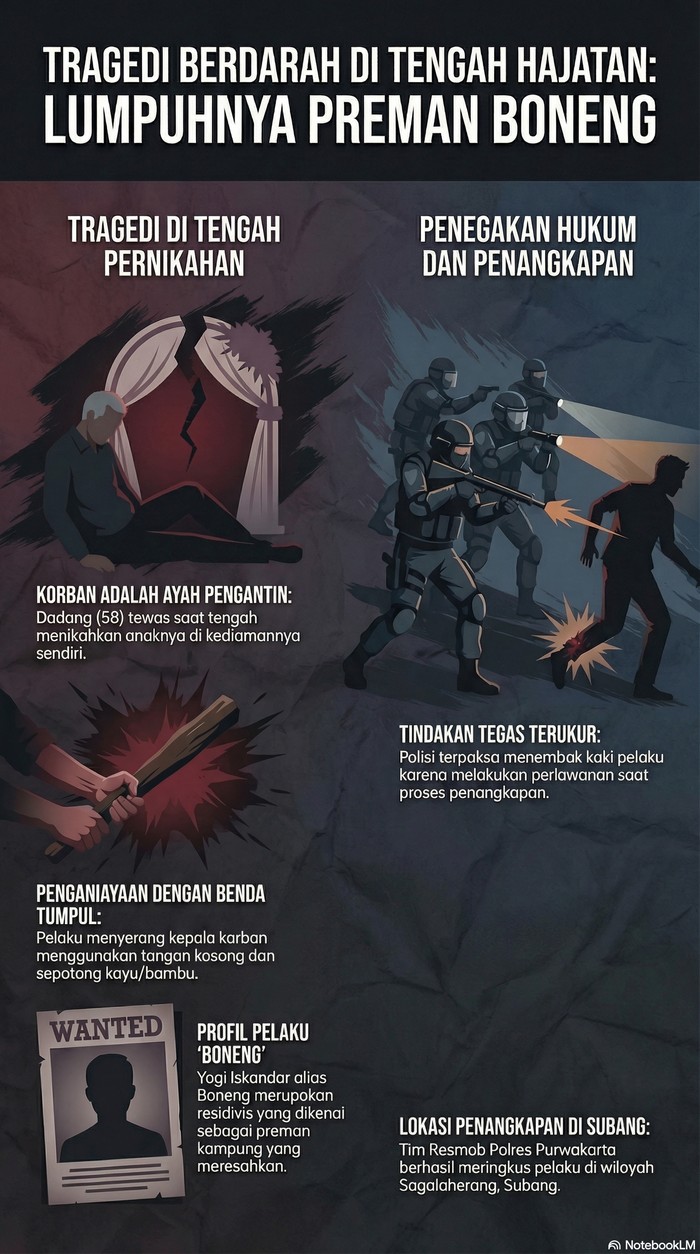Infografis Preman Tewaskan Pemilik Hajatan