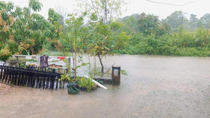 Kondisi banjir di salah satu wilayah RT 21 Kelurahan Juata Permai, Tarakan. (dok Istimewa)