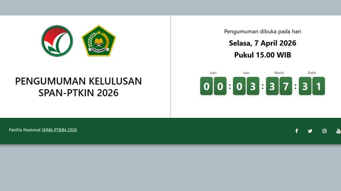 Laman Pengumuman SPAN PTKIN