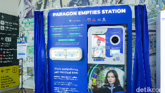 ParagonCrop Hadirkan Mesin Daur Ulang Kemasan Kosmetik di Halte Transjakarta