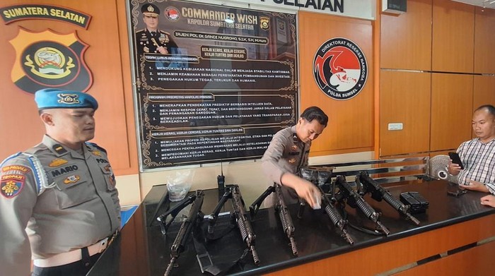 Polda Sumsel Cek Senpi Dinas