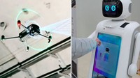 Ada Apa Ini? Robot Anjing Hingga Drone Dikerahkan di Metro China