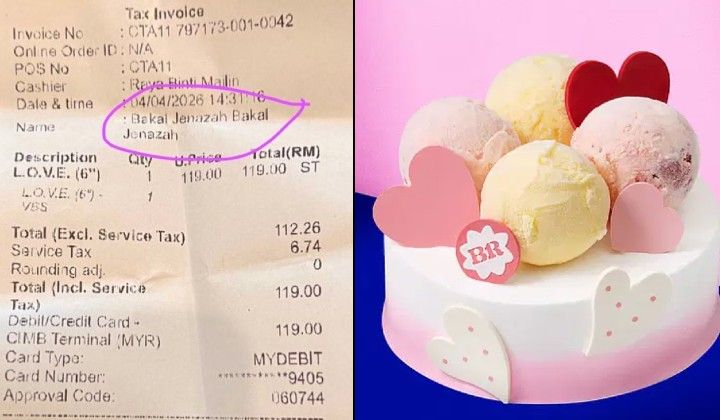 Struk Kue Tertulis Nama 'Calon Jenazah' Struk Kue Tertulis Nama 'Calon Jenazah'