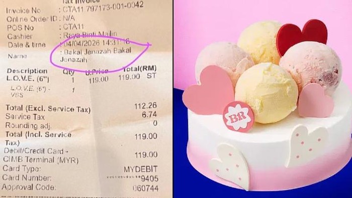 Viral! Di Struk Kue Tertulis Nama Calon Jenazah, Pelanggan Murka