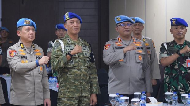 Bidpropam Polda Riau dan POM TNI menggelar halalbihalal memperkuat sinergitas.