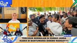 Video: Terciduk Bermalam di Rumah Janda, Kades di Banyuwangi Didemo Warganya