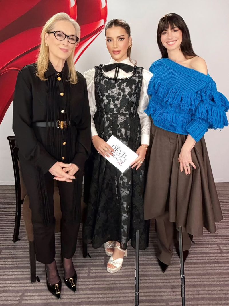 Gaya Tasya Farasya Bertemu Meryl Streep dan Anne Hathaway