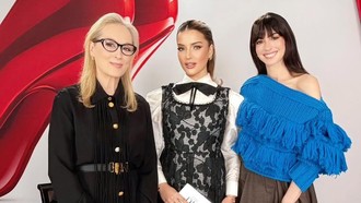 Momen Stylish Tasya Farasya saat Bertemu Meryl Streep dan Anne Hathaway