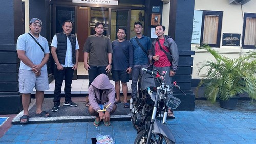 IGM (19), remaja spesialis pencurian di warung kosong ditangkap Unit Reskrim Polsek Bebandem, Senin (6/4/2026). (Foto: Dok. Polsek Bebandem)