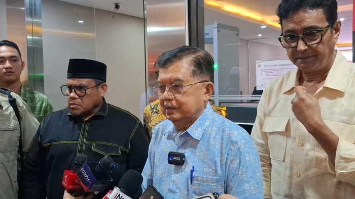 Jusuf Kalla (kemeja biru)-(Rumondang/detikcom)