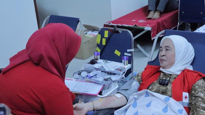 Ketua Palang Merah Indonesia (PMI) Kota Palembang Dewi Sastrani Ratu Dewa