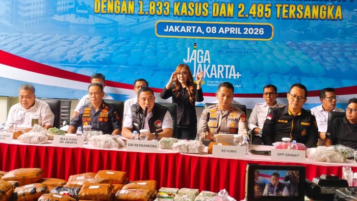 Konferensi pers di Polda Metro Jaya (Kurniawan/detikcom)