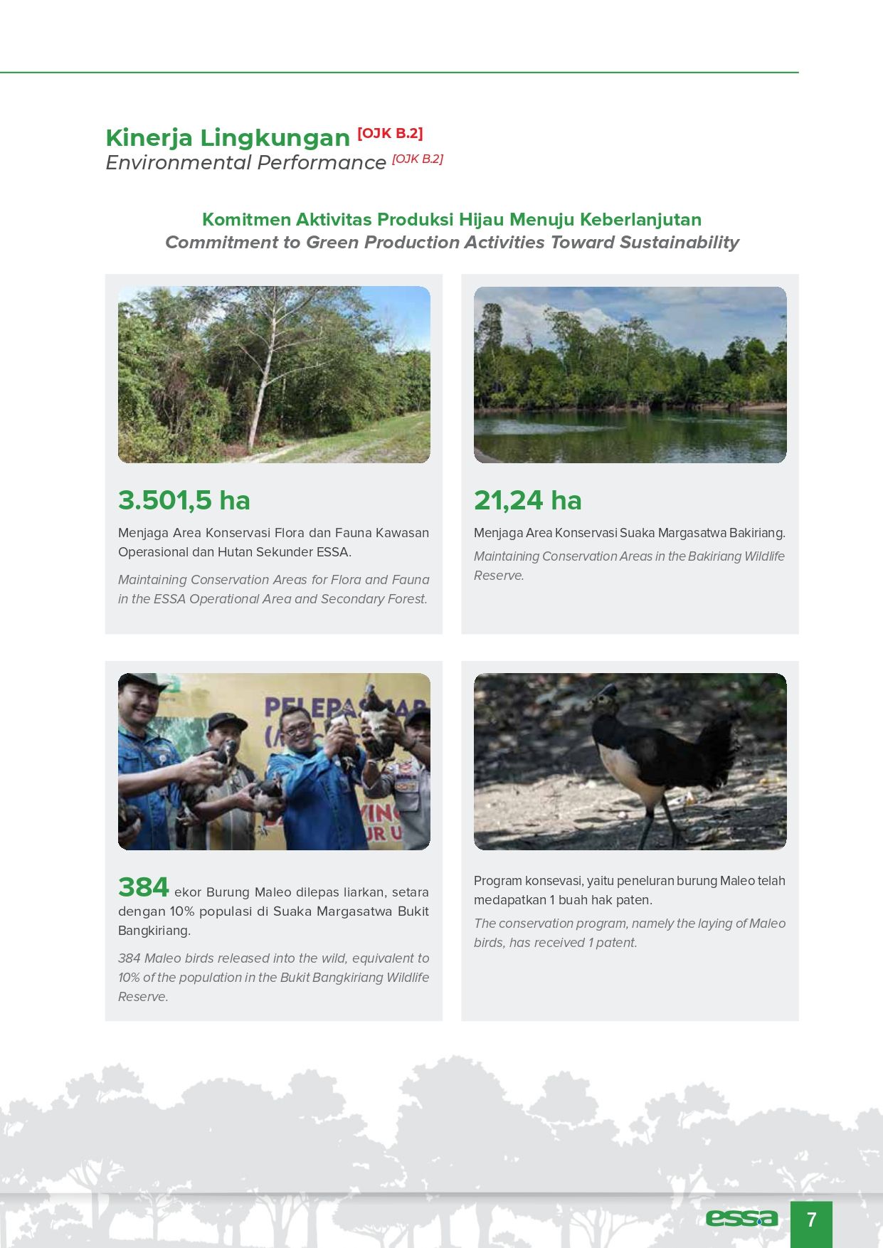 Laporan Keberlanjutan PT ESSA Industries Indonesia Tbk. (Dok. PT ESSA Industries Indonesia)