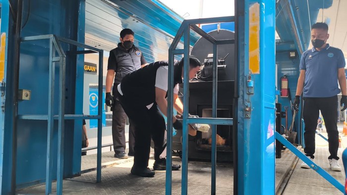 Pemusnahan barang bukti kasus narkoba oleh Polda Metro Jaya (Kurniawan/detikcom)