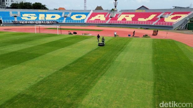 Persiapan Stadion Gelora Delta Sidoarjo menyambut Piala AFF U-17 2026