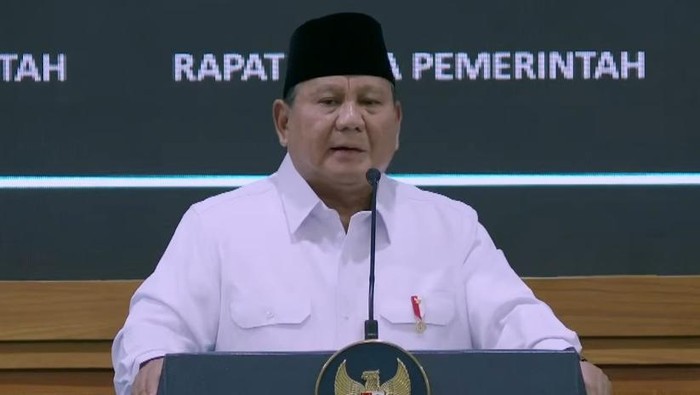 Presiden Prabowo Subianto (dok. YouTube Setpres)