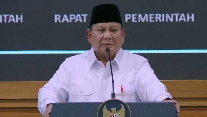 Presiden Prabowo Subianto (dok. YouTube Setpres)