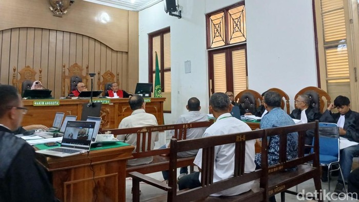 Sidang korupsi DKJA di Pengadilan Negeri Medan, Rabu (8/4/2026)