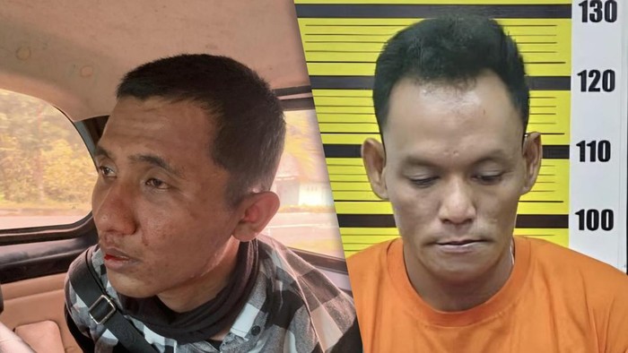 Tampang dua tahanan Polres Bangka yang kabur dari sel