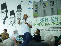 Hadiri Diskusi BEM KM Unand, Andre Rosiade Jawab Kritik ke Prabowo hingga MBG