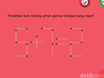 Teka-teki Pindahkan Korek Ini Gampang-gampang Susah! Bisa Jawab Cepat?