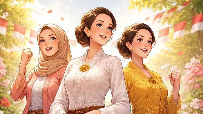 Ilustrasi hari Kartini.