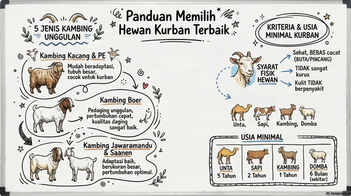 Ilustrasi Jenis Kambing Kurban Terbaik