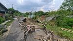 Jalan Desa Kedungdowo Nganjuk Amblas 50 Meter, Longsor Dekati Rumah Warga