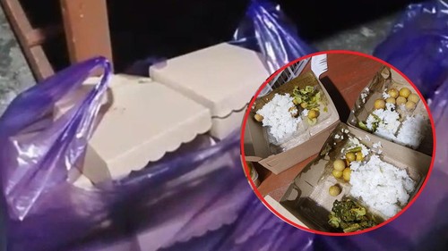 Kolase menu MBG yang disalurkan pada malam hari di Lombok Tengah. (Foto: Facebook @Rindot)