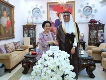Megawati Terima Dubes Arab Saudi, Komitmen Jaga Perdamaian Dunia