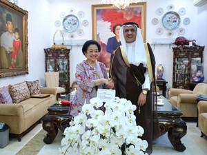 Megawati Terima Dubes Arab Saudi, Komitmen Jaga Perdamaian Dunia