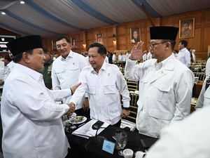 Mendagri dan Jajaran Lengkap Hadiri Rapat Kerja Pemerintah di Istana