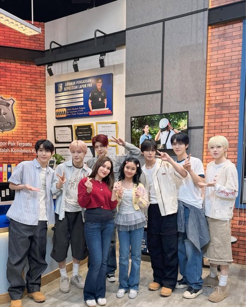 NCT WISH ketemu Ayu Ting Ting dan Bilqis.