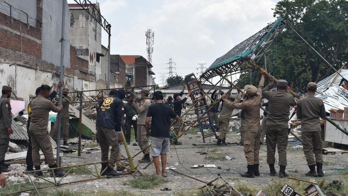 Penertiban Pasar Simorejo Timur.