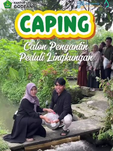 Aksi calon pengantin peduli lingkungan bisa memberikan inspirasi.