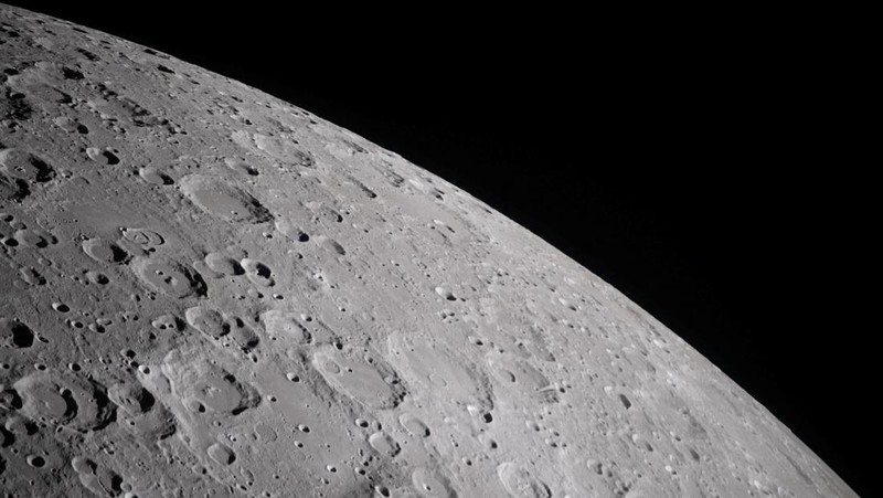 A handout image taken by the Artemis II crew captures craters dotting the surface of the Moon, revealing its rugged, ancient surface, photographed by the NASA Artemis II crew from the Orion spacecraft during the lunar flyby mission, April 6, 2026. NASA/Handout via REUTERS THIS IMAGE HAS BEEN SUPPLIED BY A THIRD PARTY.
