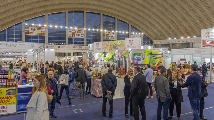 Ilustrasi pameran makanan
